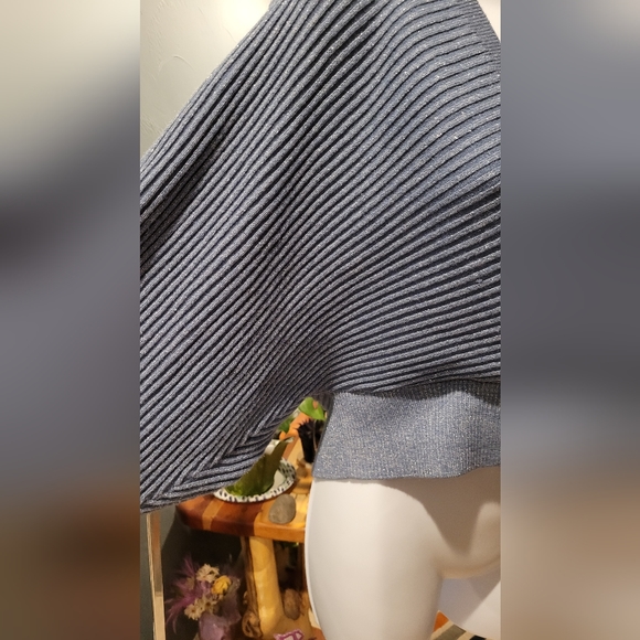 #27 Fashion, Nova Metallic Crop Sweater NWT - Picture 2 of 9